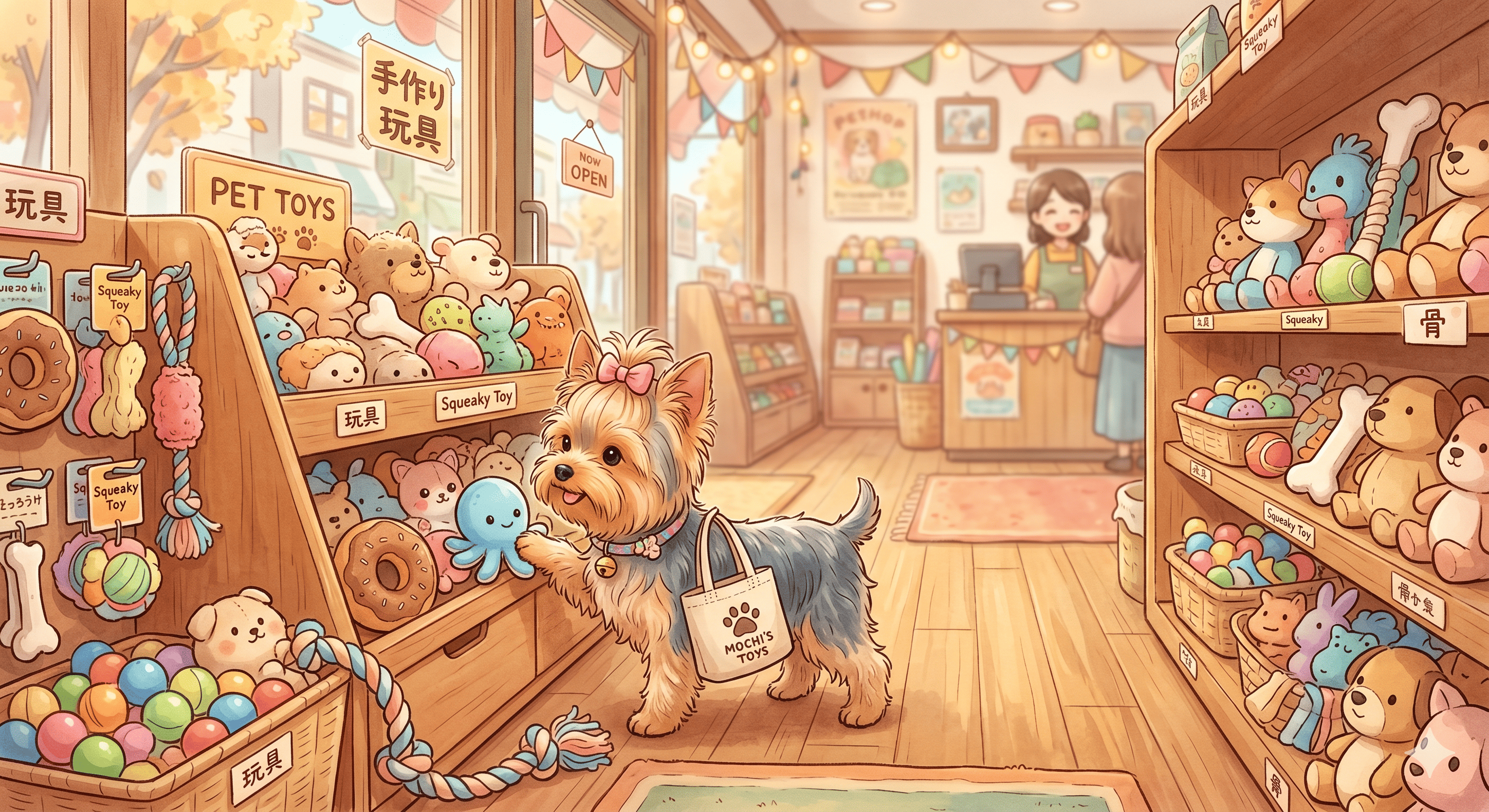 Pixiqui indo às compras